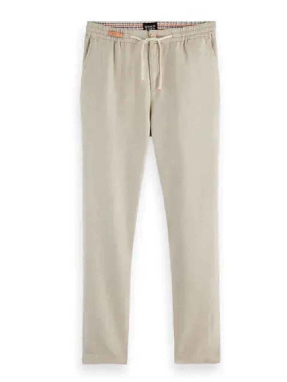 Scotch & Soda Warren Linen Blend Pants Men’s 33/29 Beige Drawstring Pockets